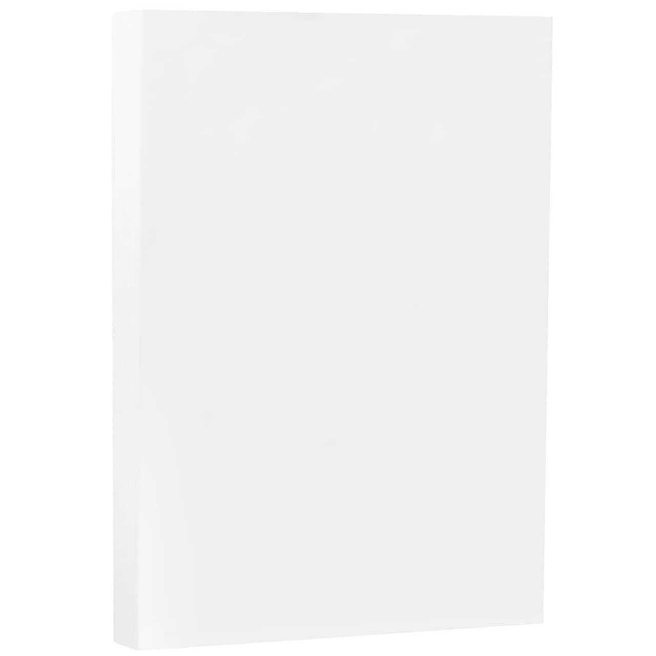 JAM Paper White Wove Strathmore 8.5" x 14" 80lb. Cardstock, 50 Sheets